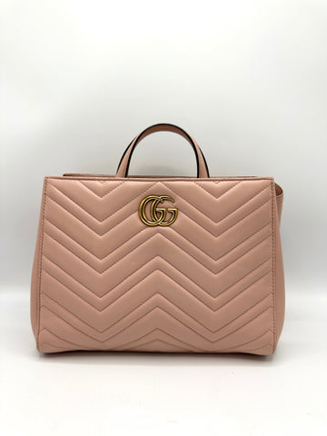 Light Pink GHW Marmont Tote