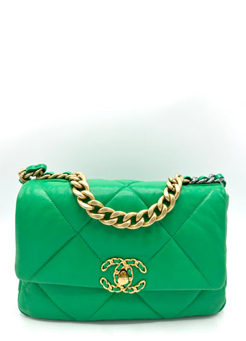 Jewel Green 19 Chain Flap