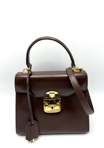 Brown GHW Top Handle w/Strap