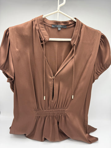 Brown Tom Ford Brown Silk Shirt