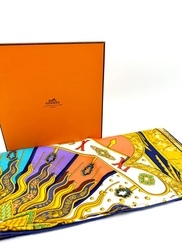 Radiant Sun Carpe Diem XL Silk Scarf