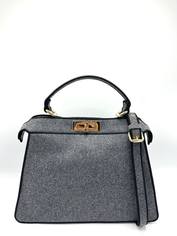 Grey Wool Black Bordered ISeeU Peekaboo