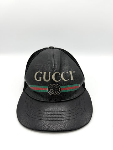 Black Mesh Logo Hat