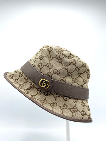 GG Canvas Bucket Hat Sz XL