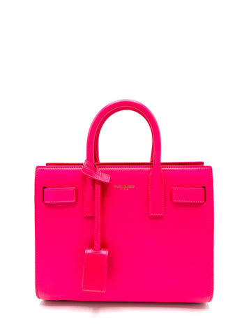 Neon Pink Sac De Jour Nano w/Strap