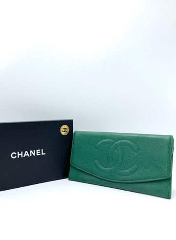 Rare Green Caviar Clutch Wallet