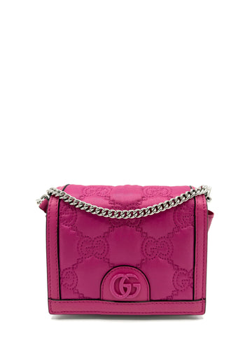 GG Pink Matelasse Mini Square Crossbody