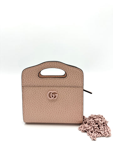 GG Light Pink Mini Chain Wallet