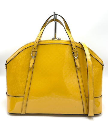 Yellow Microguccissima Horsebit Dome Tote