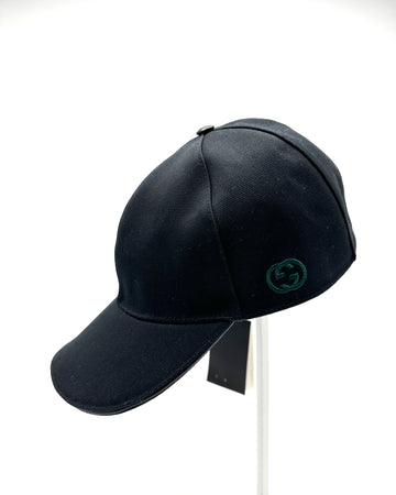 Black GG Hat Sz M