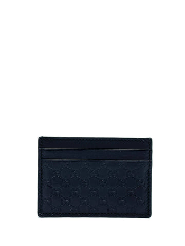 Black Guccissima Card Case