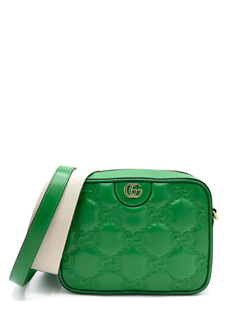 GG Matelasse Spring Green Camera Bag