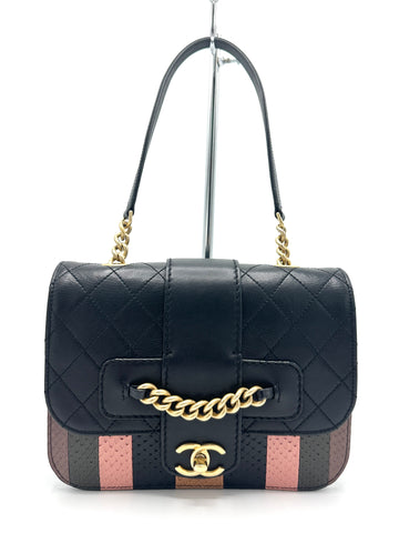 Cruise Collection Multi Color Python Quilted Chain Flap