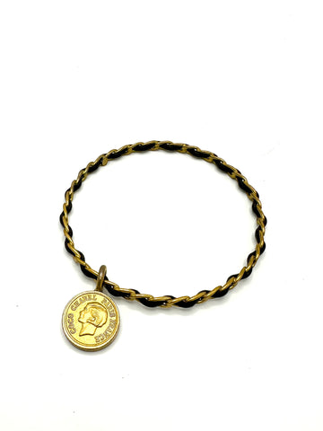 CC Coin Chain Motif Bracelet