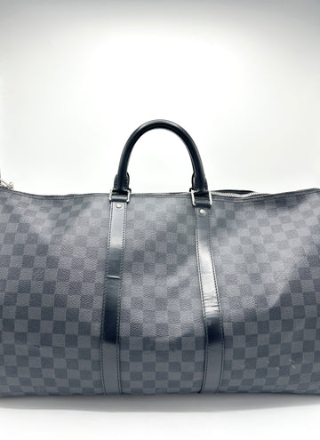 Damier Graphite Keepall Bandouliere 55