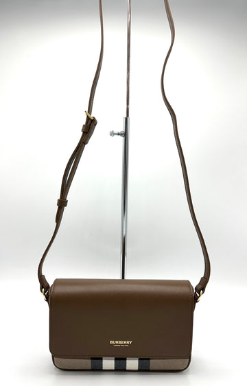 Brown Novacheck Flap Crossbody