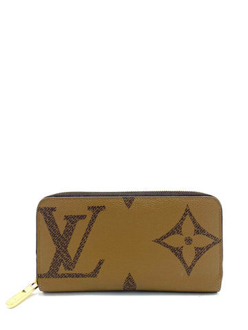 Giant Reverse Monogram Zippy Long Wallet