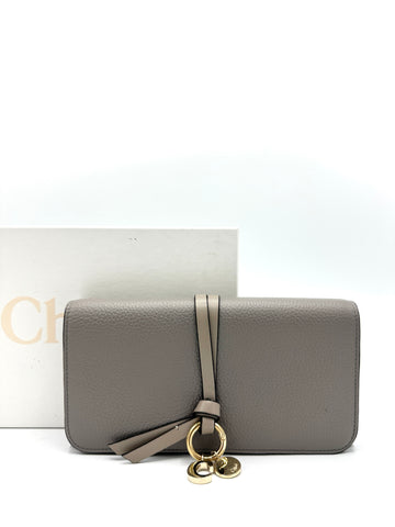 Taupe Knot Bifold Long Wallet