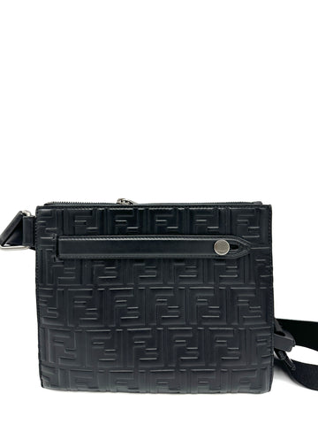 Black Zucca Embossed ByTheWay Messenger