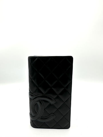 Black CC Cambon Bifold Long Wallet