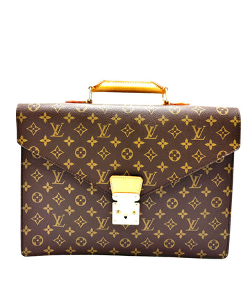 Monogram Top Handle Business Bag