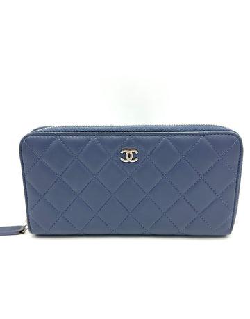 CC Slate Blue SHW Zippy Long Wallet