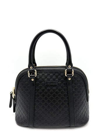 Black Microguccisima Dome w/Strap