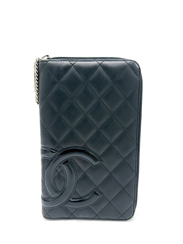 Black Cambon CC XL Zippy Wallet