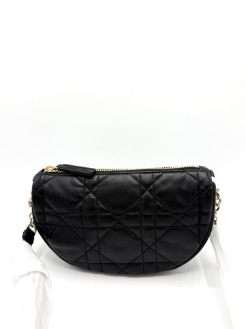 Black Cannage Hobo Crossbody
