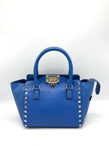 Electric Blue GHW Stud Tote