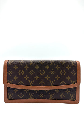 Brown Monogram Clutch