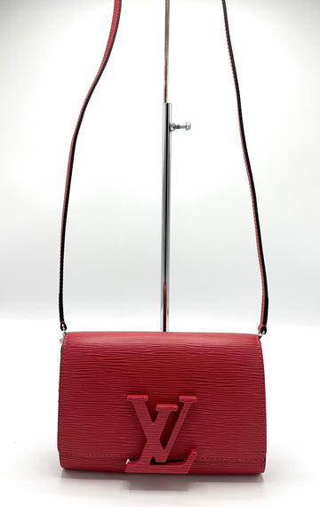 Red Epi Enamel Flap Crossbody