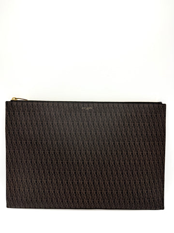 YSL Logo Monogram Clutch