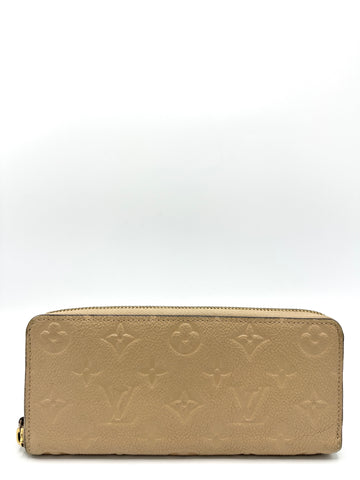 Sand Beige Empreinte GHW Zippy Wallet