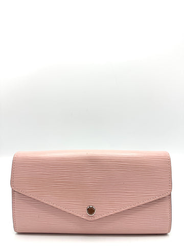 Ballerine Pink Epi SHW Flap Wallet