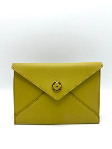 Green Monogram Flower GHW Clutch