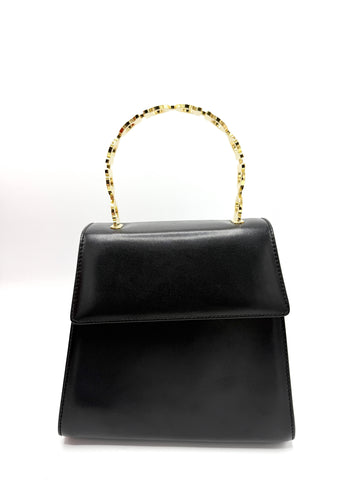 Black GHW Ganicini Top Handle