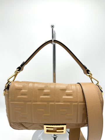 Caramel Embossed Zucca GHW Baguette