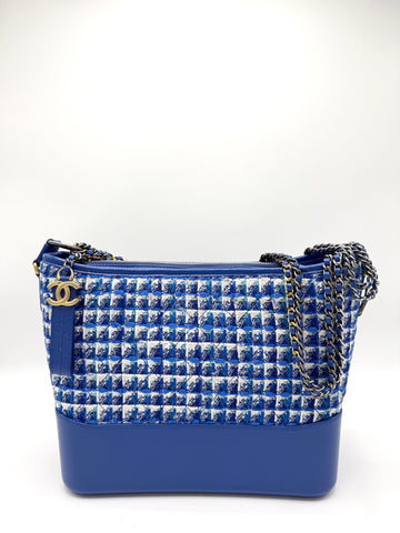 Blue/White Tweed GHW Gabrielle