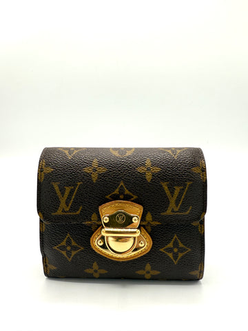 Brown Monogram Stresa Flap Compact Wallet