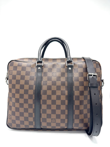 Damier Ebene Business Bag w/Strap