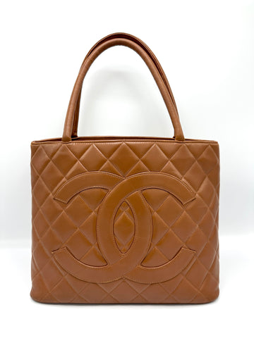 CC Caramel GHW Medallion Tote