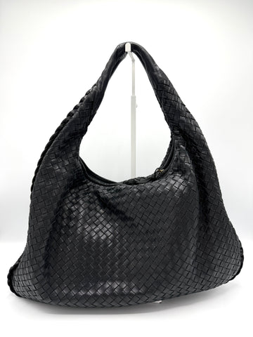 Black Intrecciato Hobo