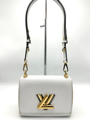 Twist PM ＆ Twisty Epi Shoulder bag Leather White Gold