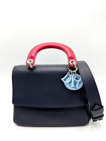 Dior Black/Blue/Red Be Dior Top Handle