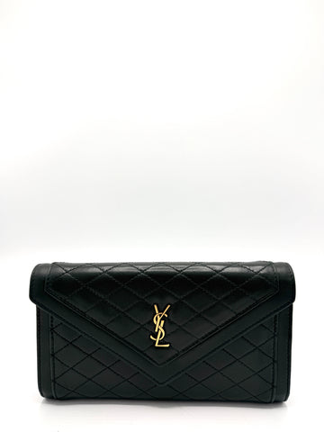 Pine Green GHW Envelope Flap Wallet