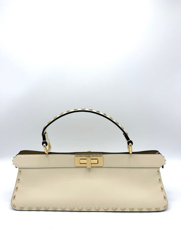 Ivory GHW I See U Peekaboo Stretch Bag