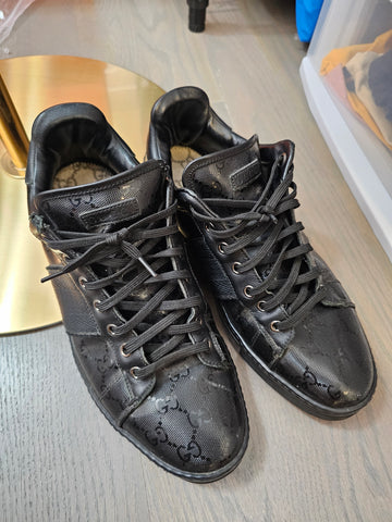 Black GG Crystal Sneakers Size 8.5