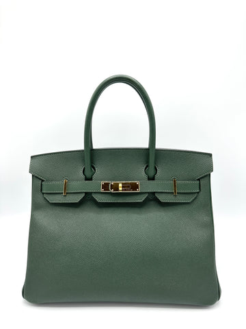 SOLD ON LAYAWAY (Total cost 12200) Vert Anglais Epsom GHW Birkin 30