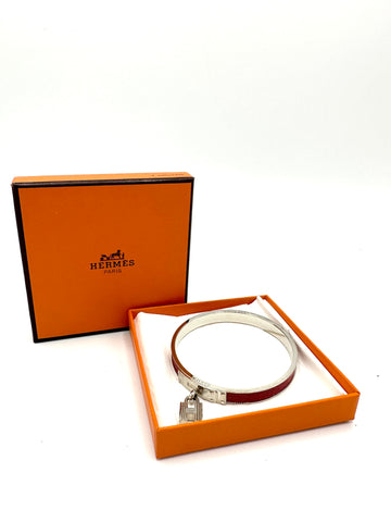 Red Chevre SHW Kelly H Bangle